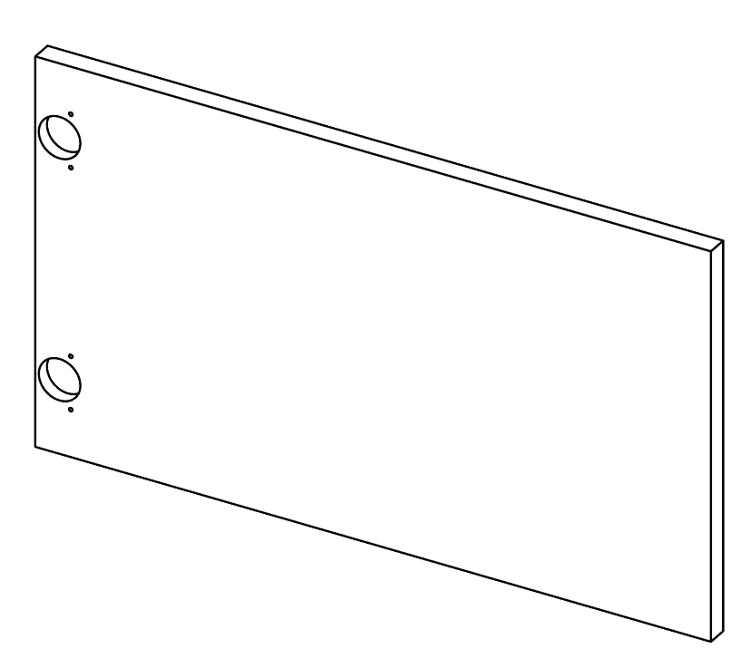LADR Cupboard Door 1200w x 350h