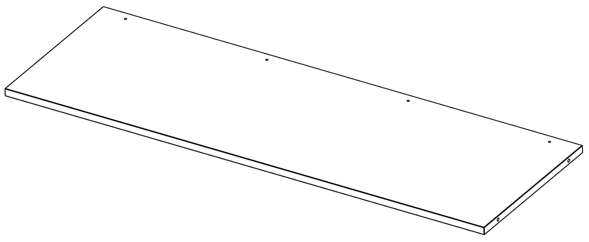 LADR Shelf 1200w for Back Panel