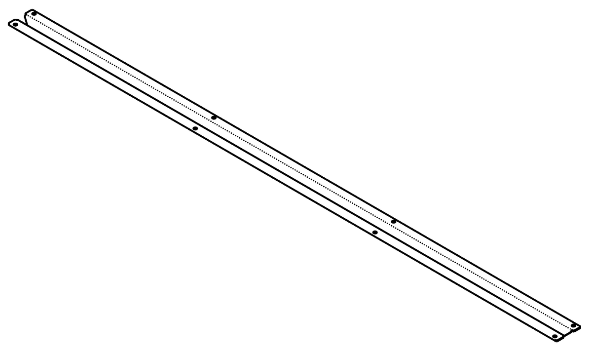LADR Shelf Support Rail 1200w