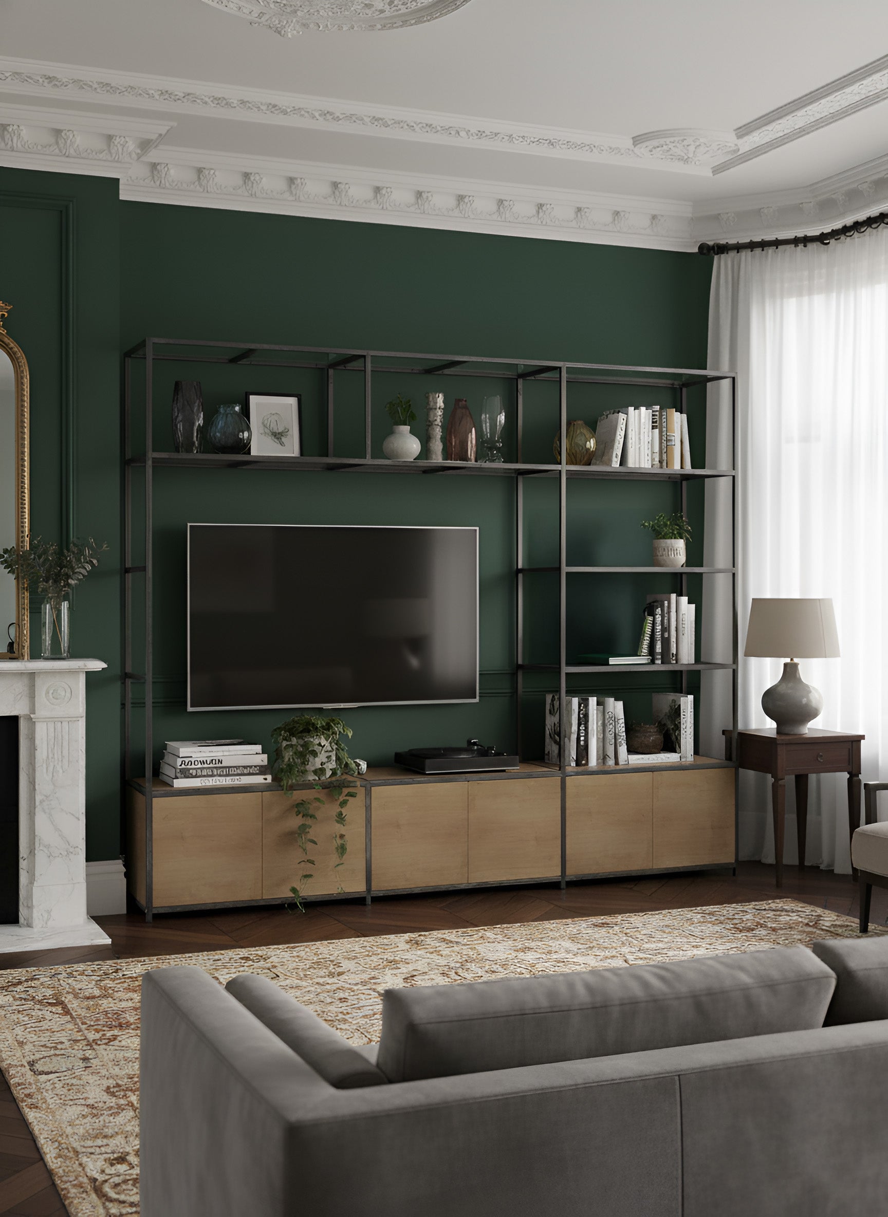 Heslerton with Glass Shelves