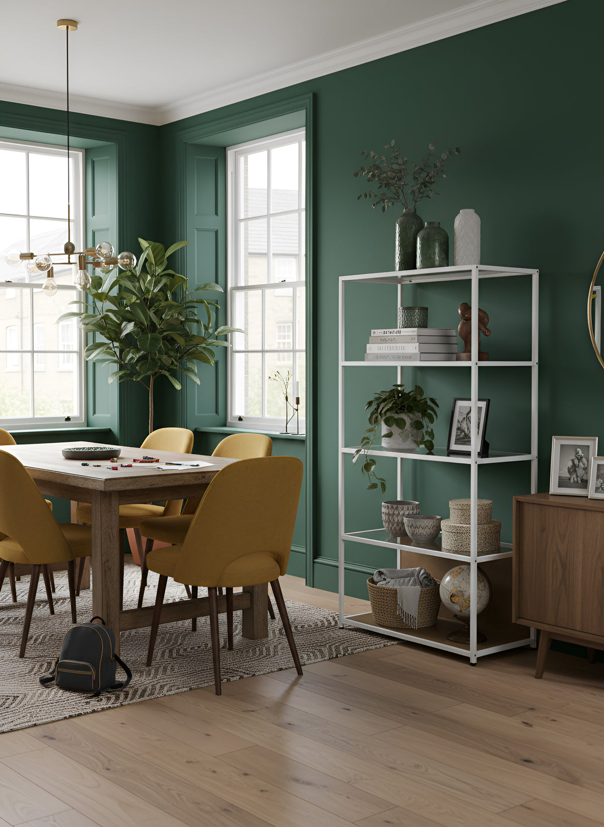 Huby with Glass Shelves