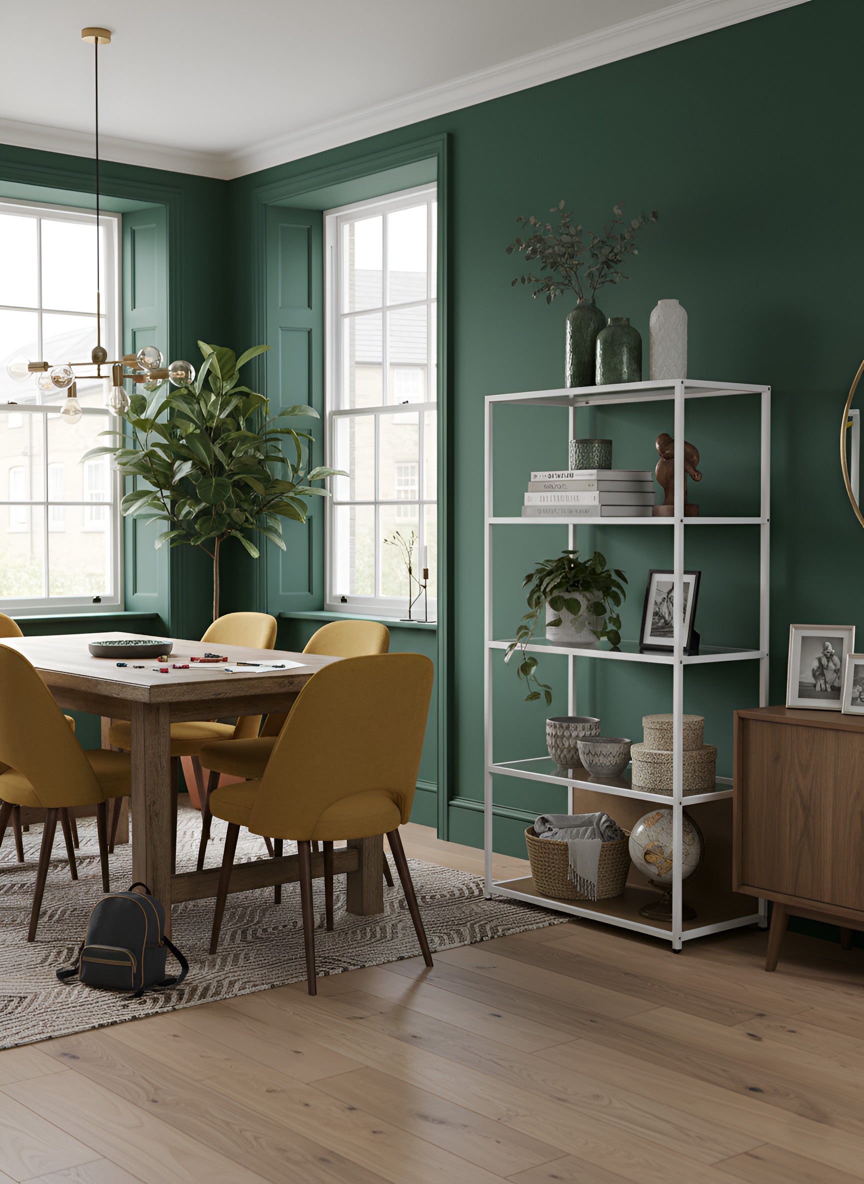 Huby with Glass Shelves