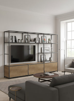 Faceby with Glass Shelves