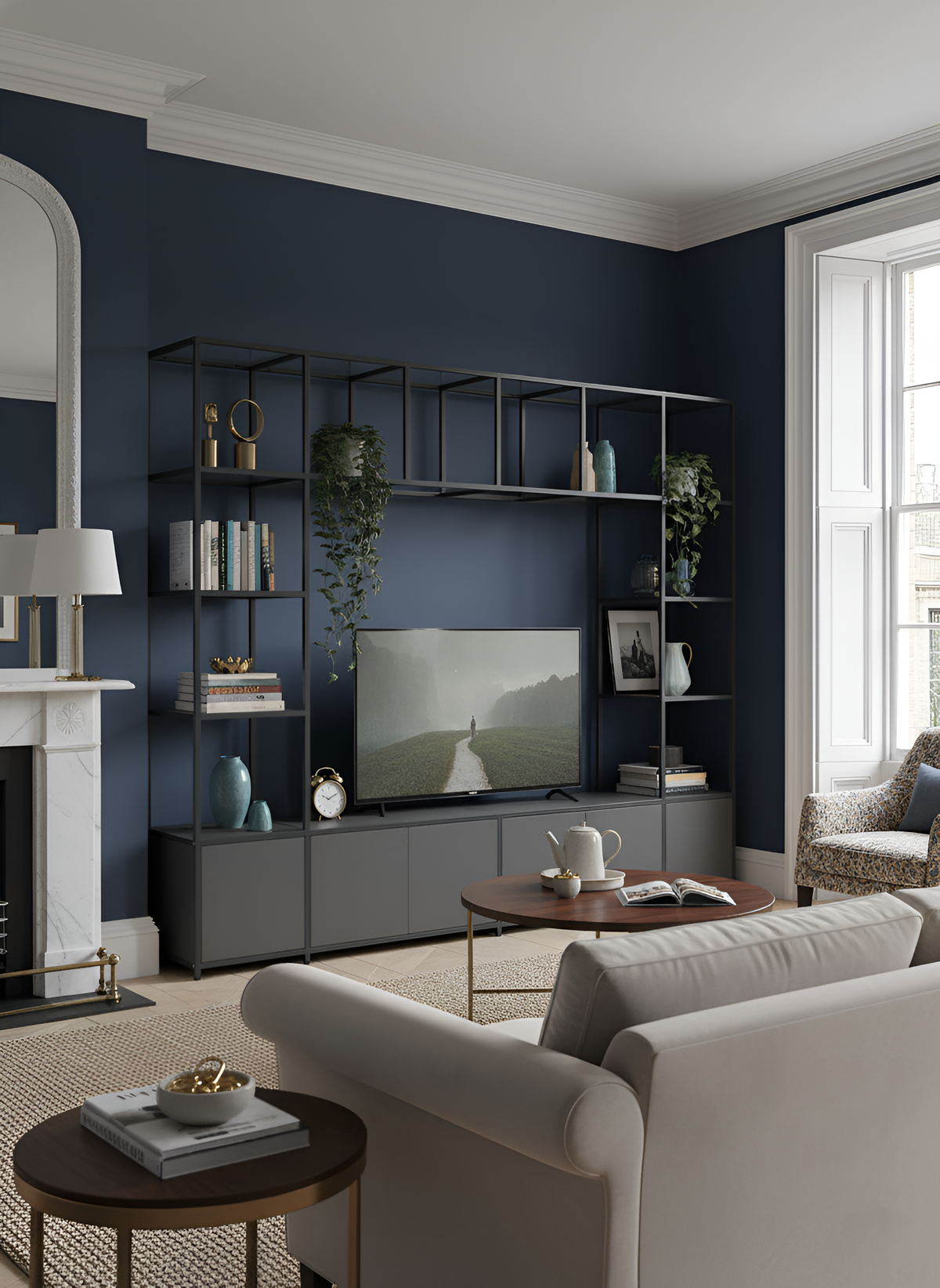 Pockley with Glass Shelves