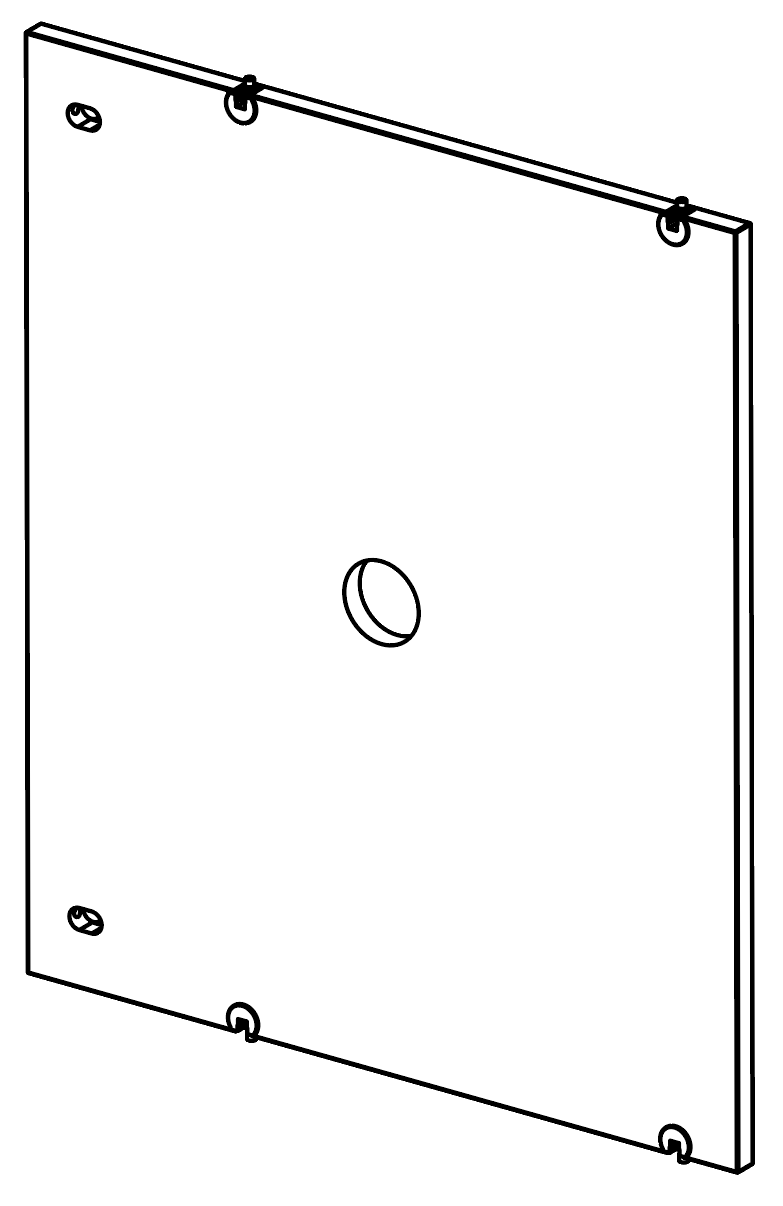 LADR Cupboard Back 1200w x 700h - Cable Managed