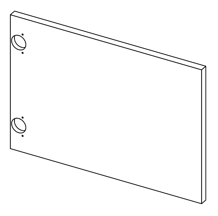 LADR Cupboard Door 1000w x 350h