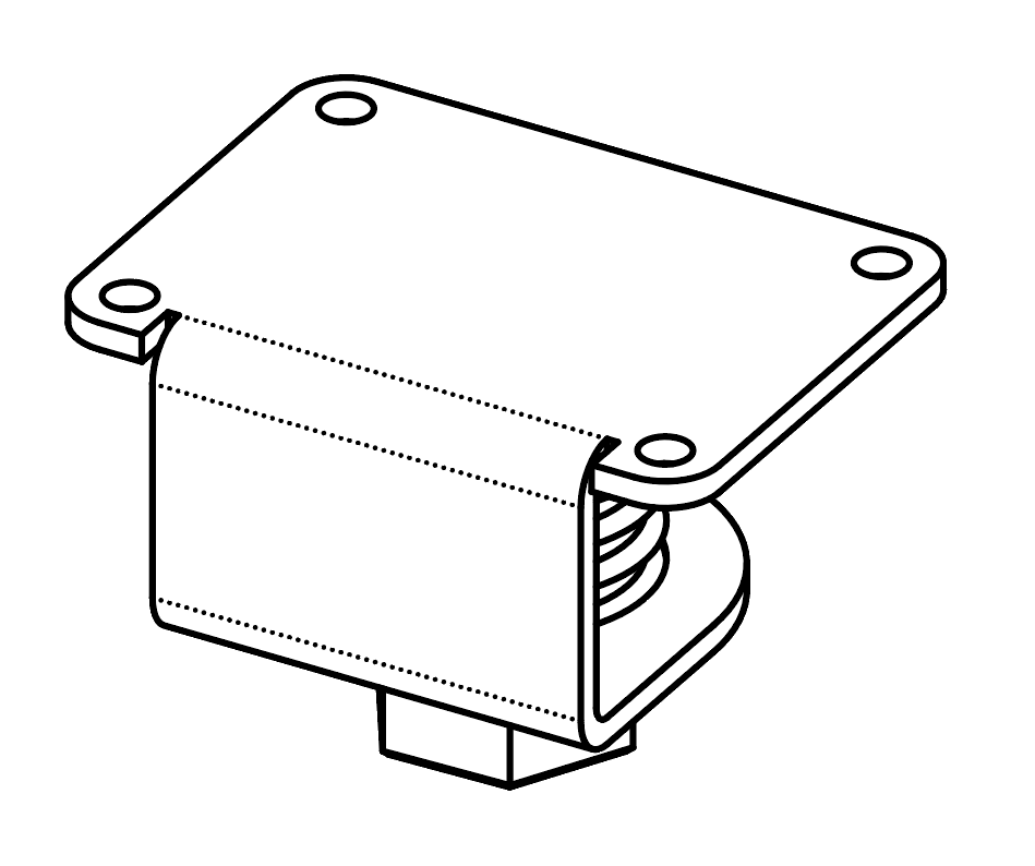 LADR Cupboard Support foot