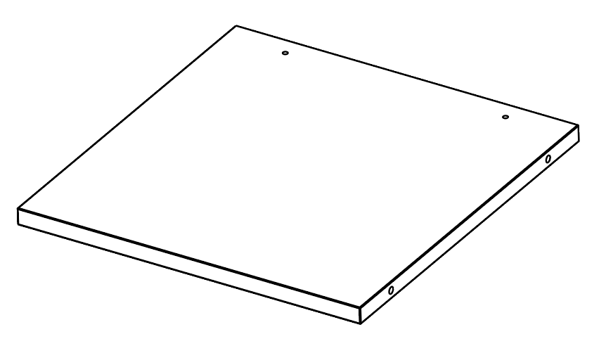 LADR Shelf 400w for Back Panel