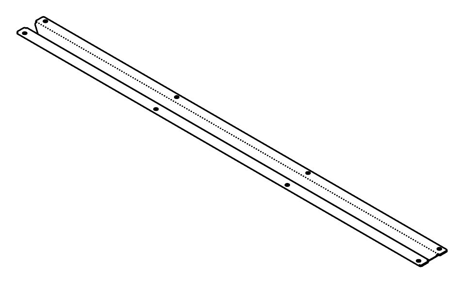 LADR Shelf Support Rail 800w