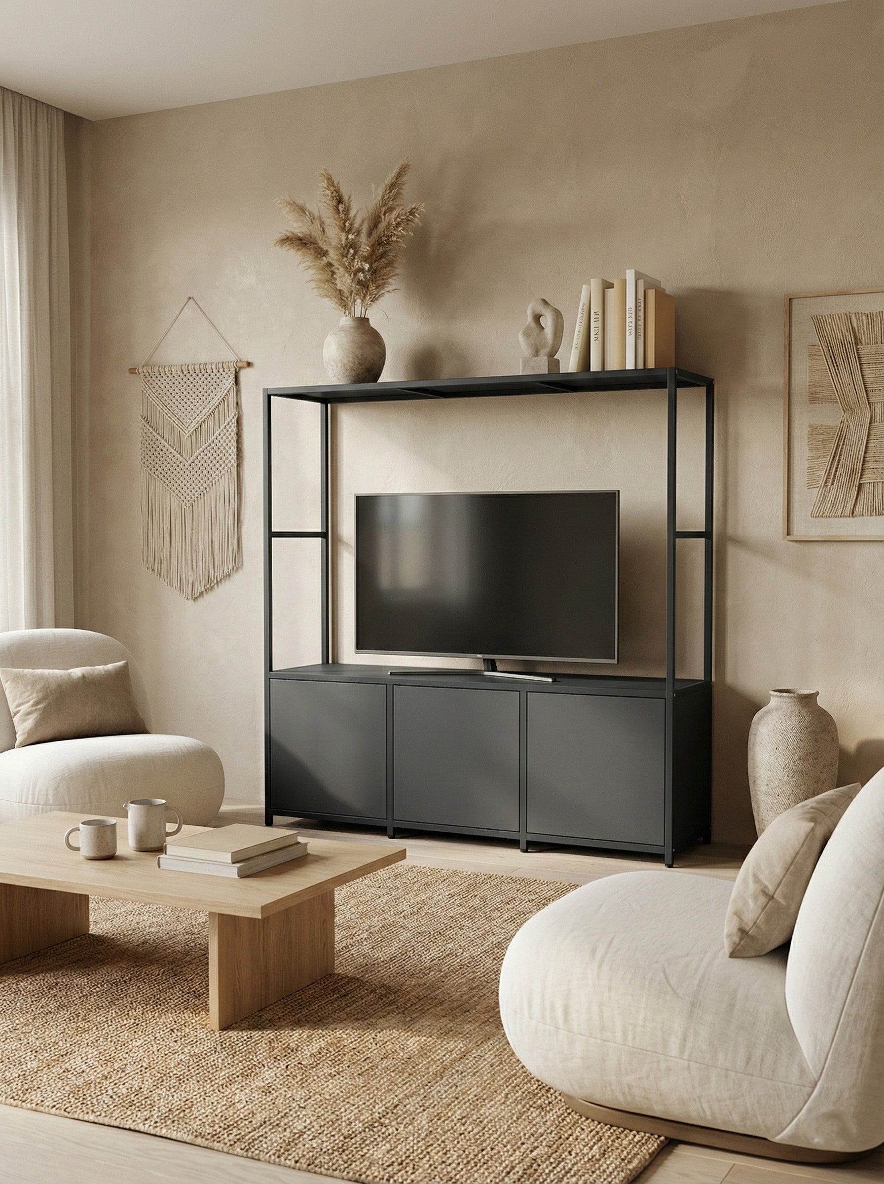 Osgodby | Modular TV Unit with Storage | Shelved