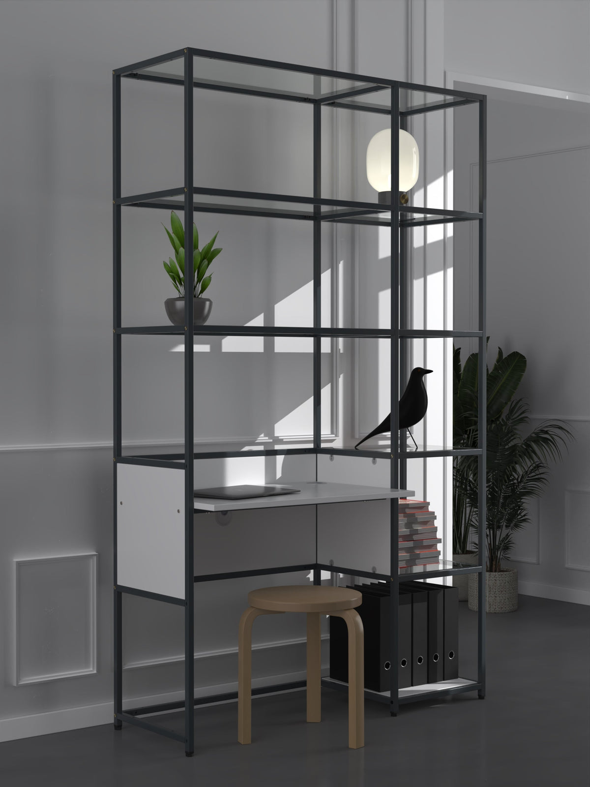 Amotherby with Glass Shelves